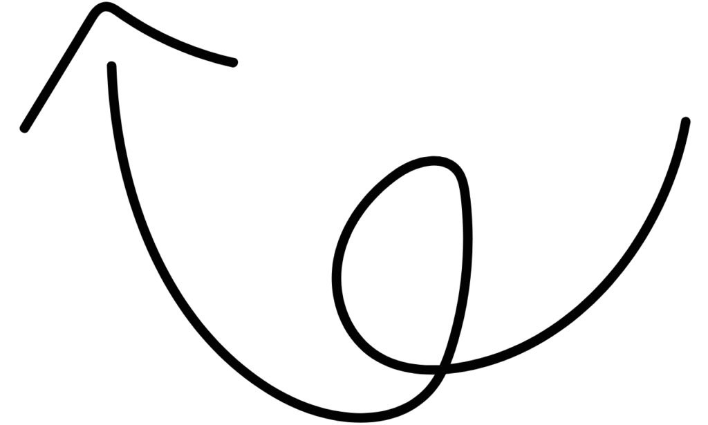 arrow curve left